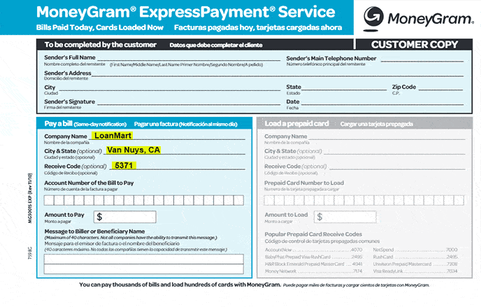 MoneyGram Payment Service