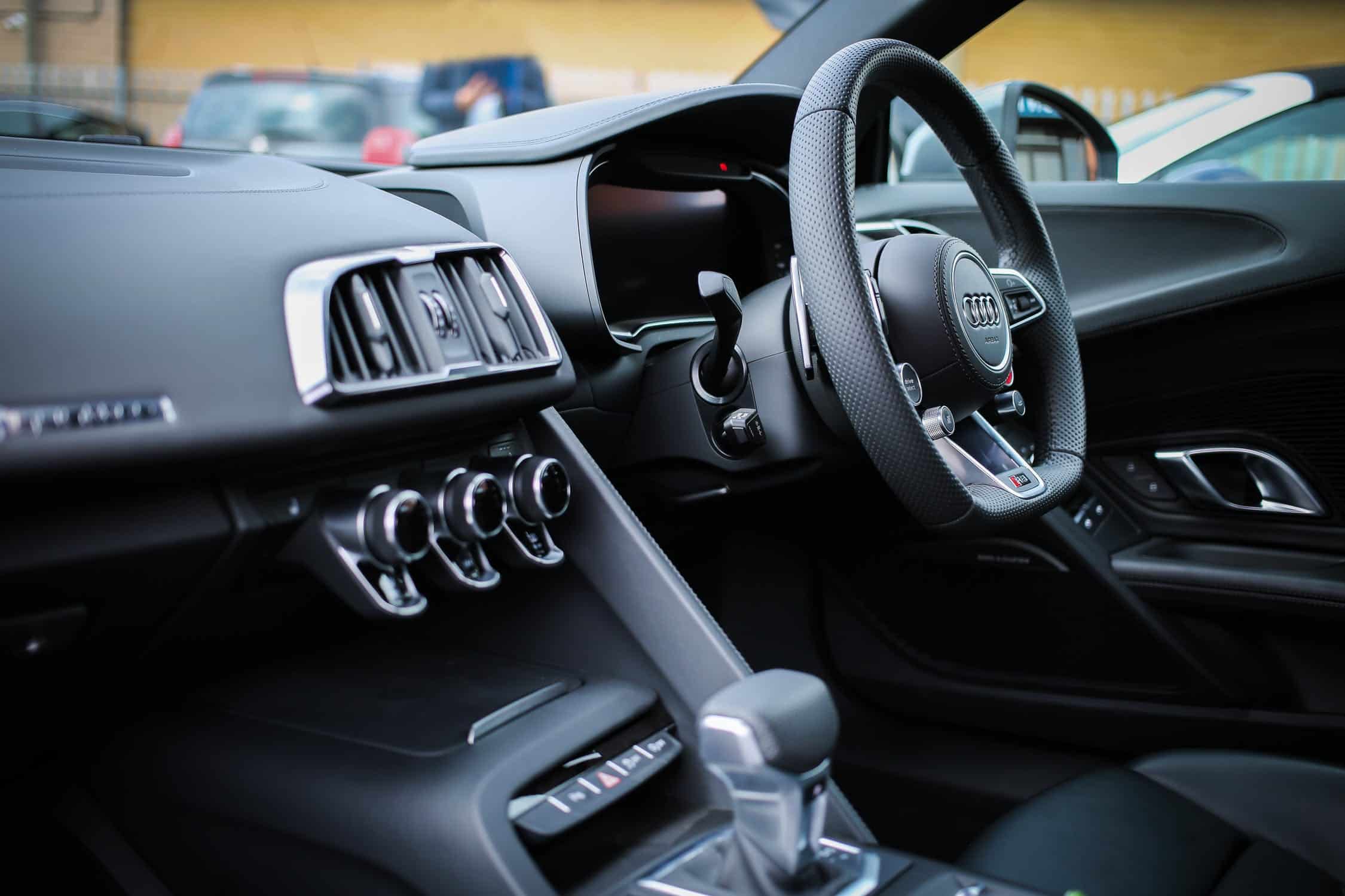 inside of car for title loan