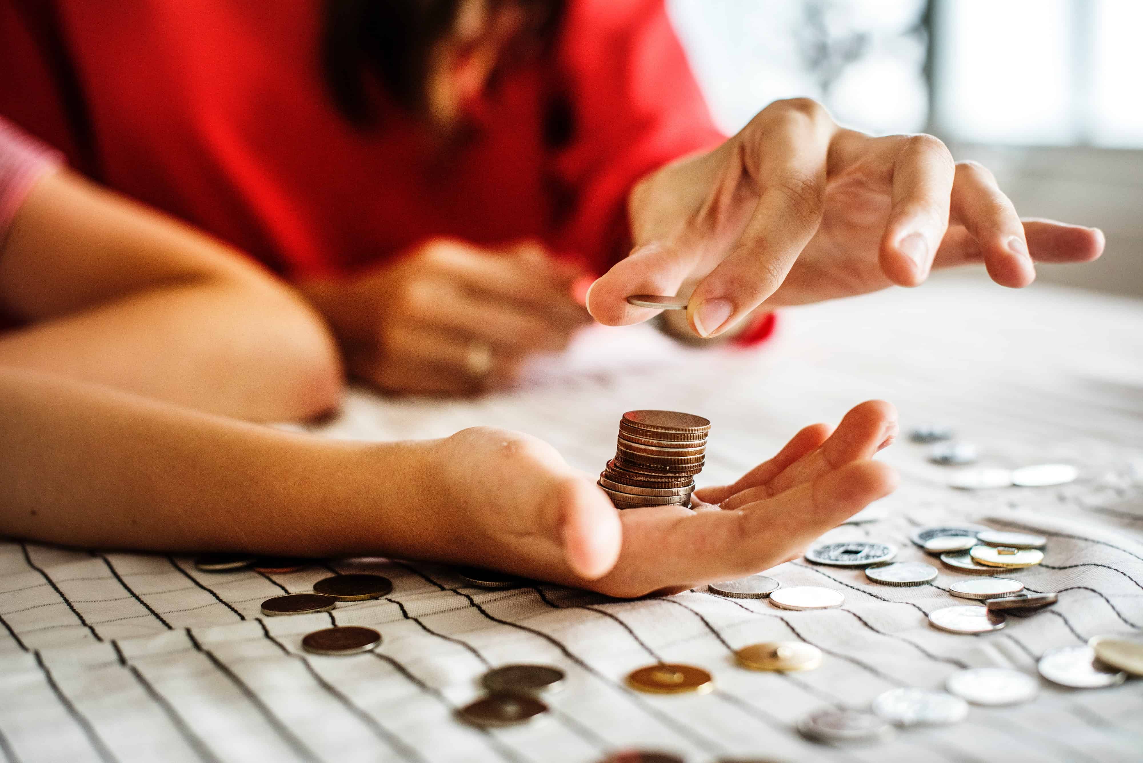 counting coins from title loan