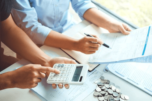 Borrower reviewing repayment options for a small installment loan