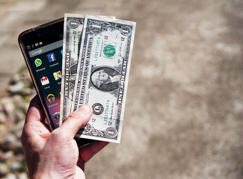 money and cell phone