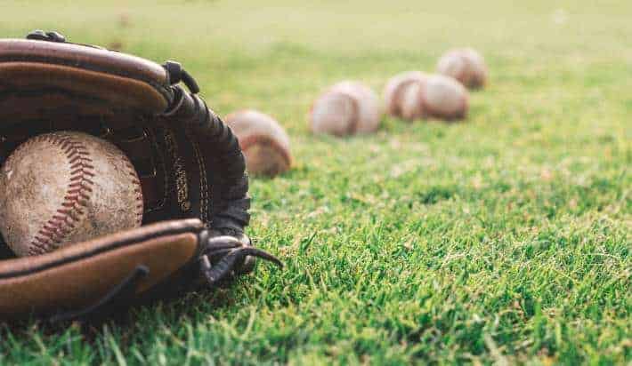 baseball and glove