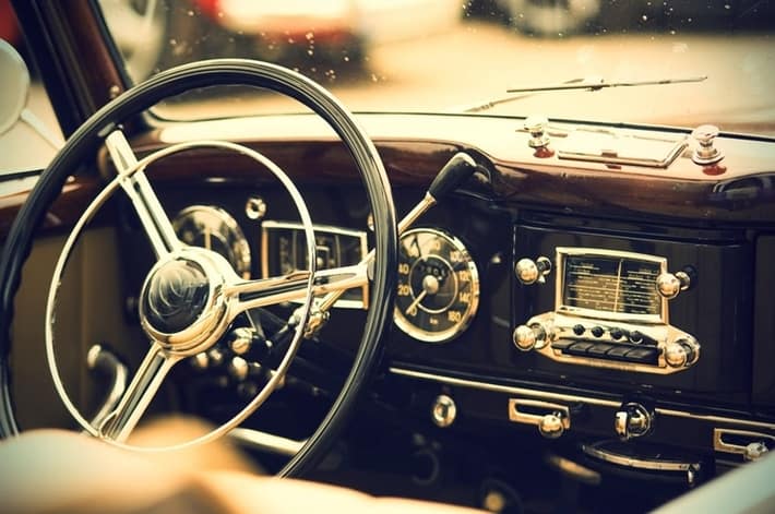 old car interior