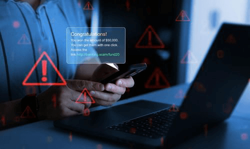 Example of a scam message a borrower received