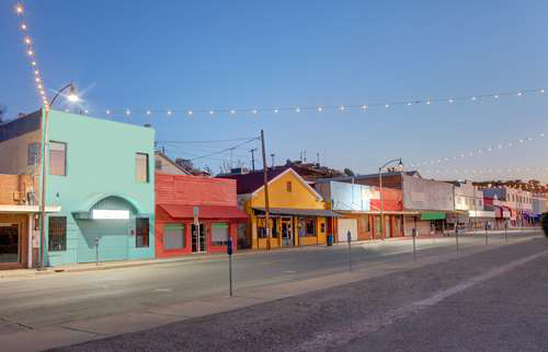 A community area in Nogales, Arizona near locations connected to title‑loan services and nearby retail businesses